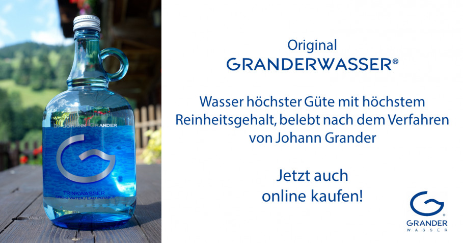 Original GRANDERWASSER® jetzt auch Online bestellbar