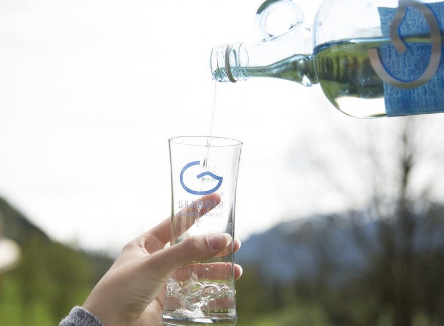 WASSER-Verkostung im Bio-Shop in Graz