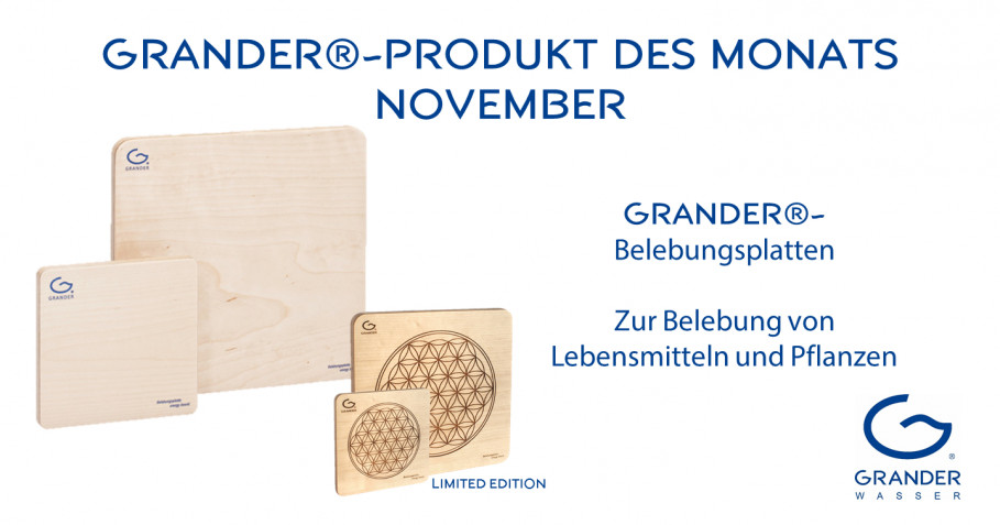 Produkt des Monats: GRANDER-Belebungsplatten